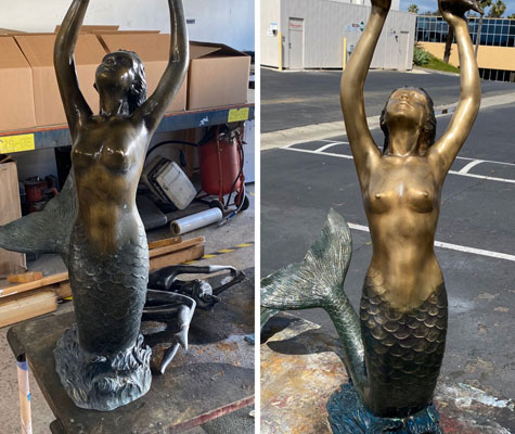 Bronze sculpture restoration